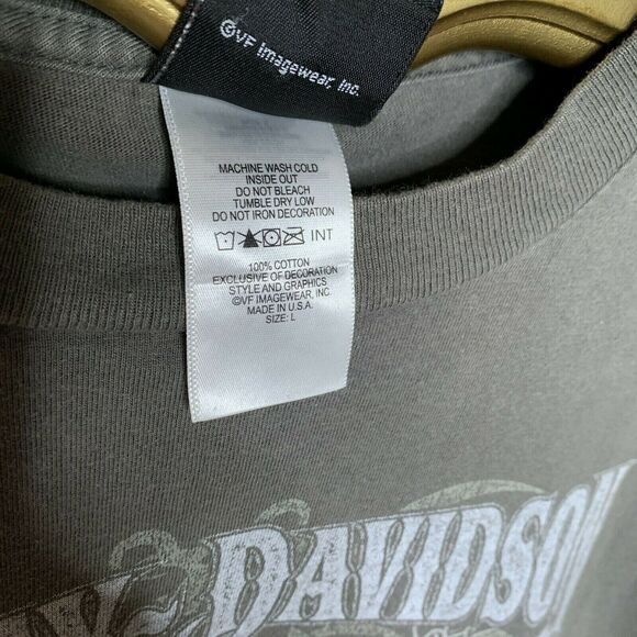 HARLEY DAVIDSON Myrtle Beach SC brown T-Shirt Sz Large short sleeve - Picture 5 of 6